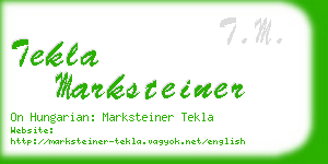tekla marksteiner business card